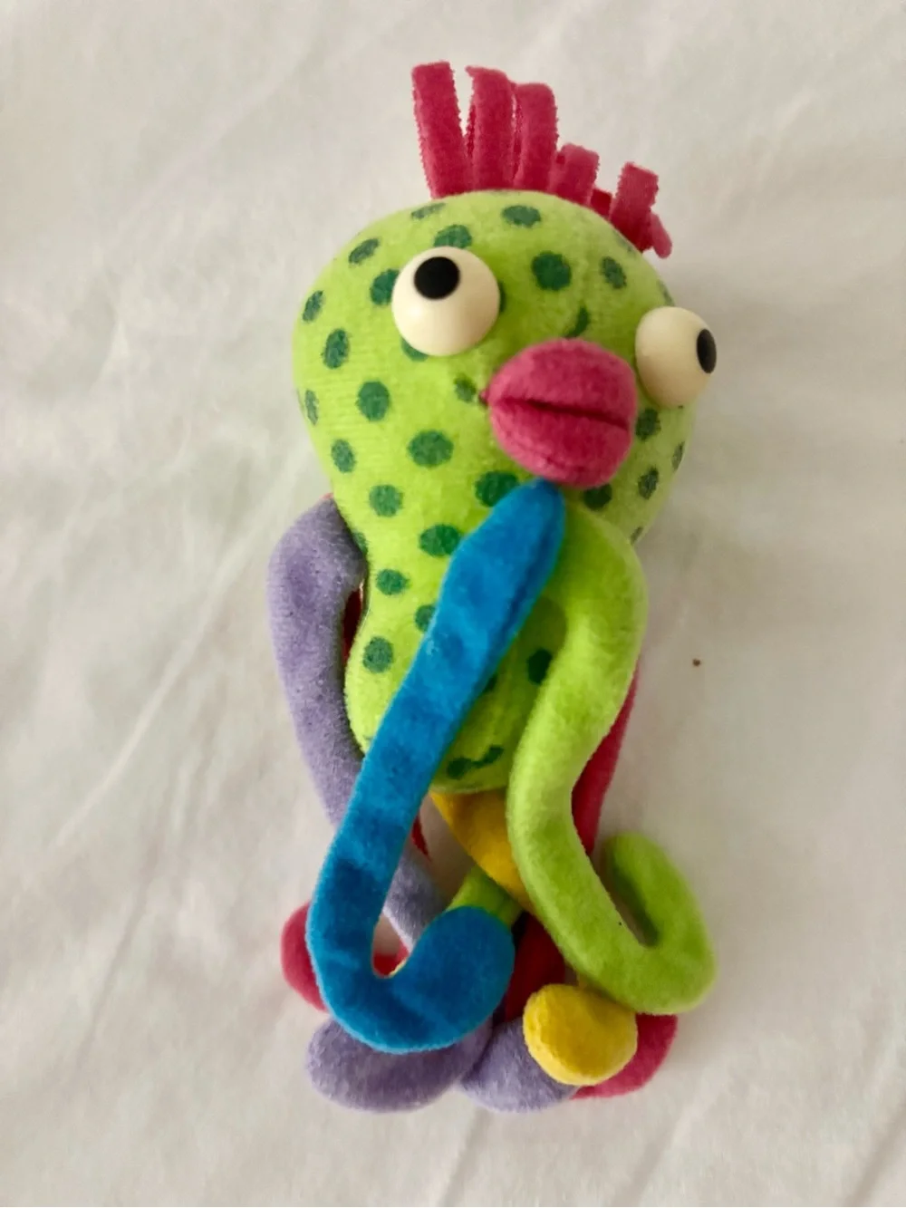 Trio of rattle baby sensory toys - Two rattles and a softie octopus